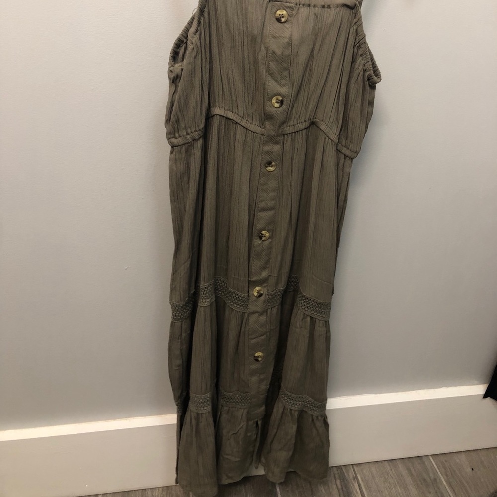 Army green dress